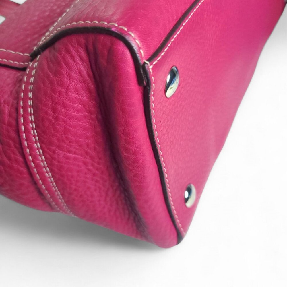 Coach Hamptons turnlock  Satchel in hot pink - Picture 6 of 12